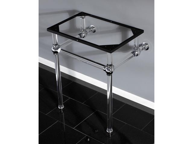 Fauceture VAH242030C Console Basin Holder with Acrylic Pedestal, Polished Chrome