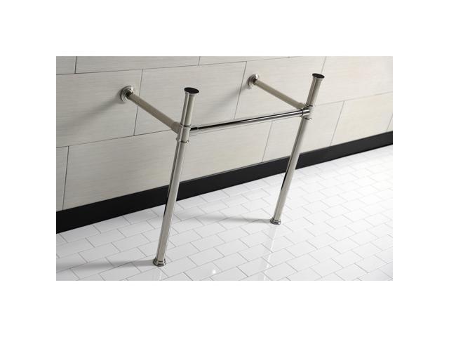VPB13686 Stainless Steel Console Leg for Bath Console Vanity, Polished Nickel