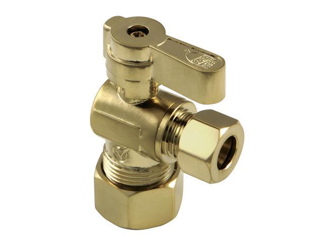 KINGSTON BRASS KF5330BB KF5330BB 5/8' OD Comp X 3/8' OD Comp Angle Stop Valve,