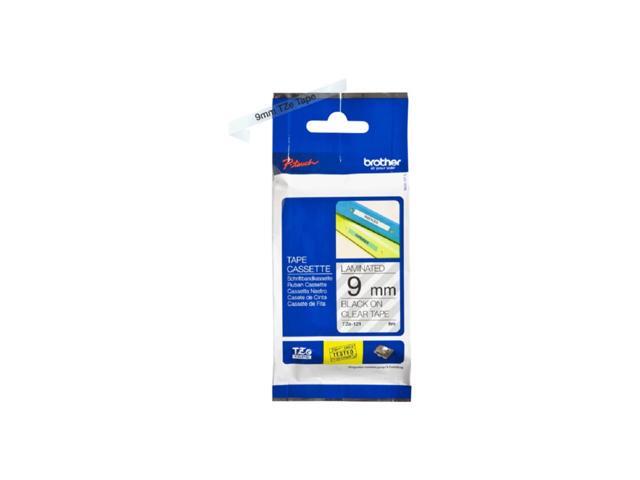 TZe121 9mm (0.35') Black on Clear tape for P-Touch labelers (TZ machines)