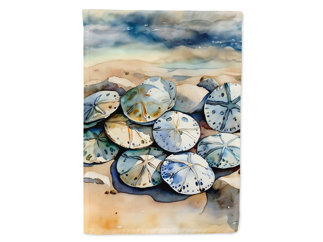 Caroline's Treasures Sand Dollars House Flag Large Porch Sleeve Pole Decorative Outside Yard Banner Artwork Wall Hanging, Polyester, House Size,...