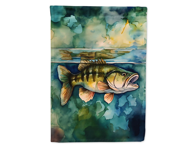 Caroline's Treasures Smallmouth Bass Garden Flag Mailbox Flag Decorative Yard Flag Banner Outside Patio Artwork Yard Flower Beds, Garden Size,...