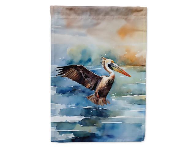 Caroline's Treasures Pelican Garden Flag Mailbox Flag Decorative Yard Flag Banner Outside Patio Artwork Yard Flower Beds, Garden Size, Multicolor