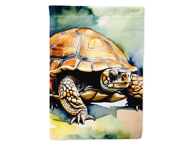 Caroline's Treasures Turtles Tortoises House Flag Large Porch Sleeve Pole Decorative Outside Yard Banner Artwork Wall Hanging, Polyester, House...