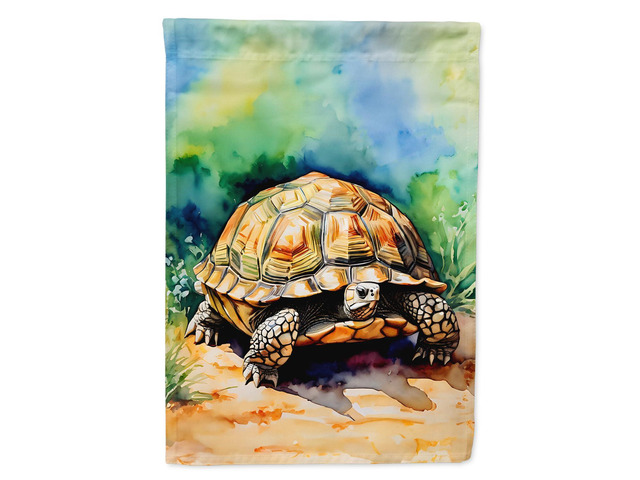 Caroline's Treasures Turtles Tortoises House Flag Large Porch Sleeve Pole Decorative Outside Yard Banner Artwork Wall Hanging, Polyester, House...