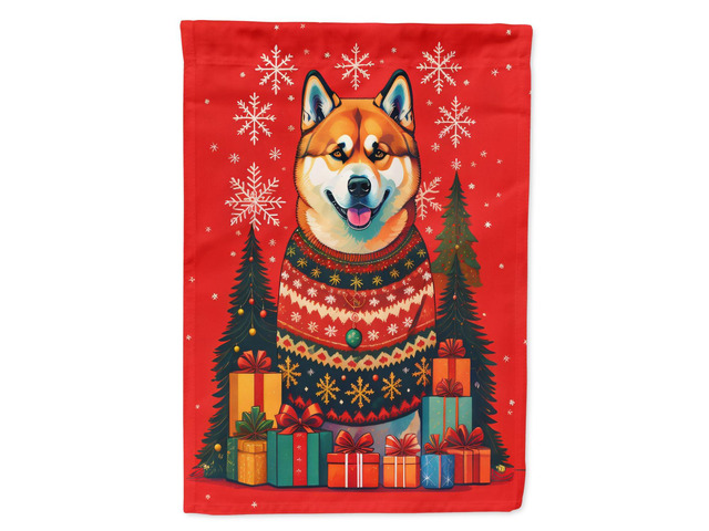 Caroline's Treasures DAC3020GF Akita Holiday Christmas Garden Flag Mailbox Flag Decorative Yard Flag Banner Outside Patio Artwork Yard Flower Beds,...