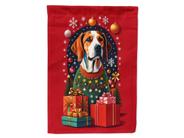 Caroline's Treasures DAC3026CHF American Foxhound Dog Holiday Christmas House Flag Large Porch Sleeve Pole Decorative Outside Yard Banner Artwork...
