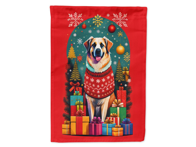 Caroline's Treasures DAC3029GF Anatolian Shepherd Dog Holiday Christmas Garden Flag Mailbox Flag Decorative Yard Flag Banner Outside Patio Artwork...