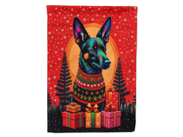 Caroline's Treasures DAC3031GF Australian Kelpie Holiday Christmas Garden Flag Mailbox Flag Decorative Yard Flag Banner Outside Patio Artwork Yard...