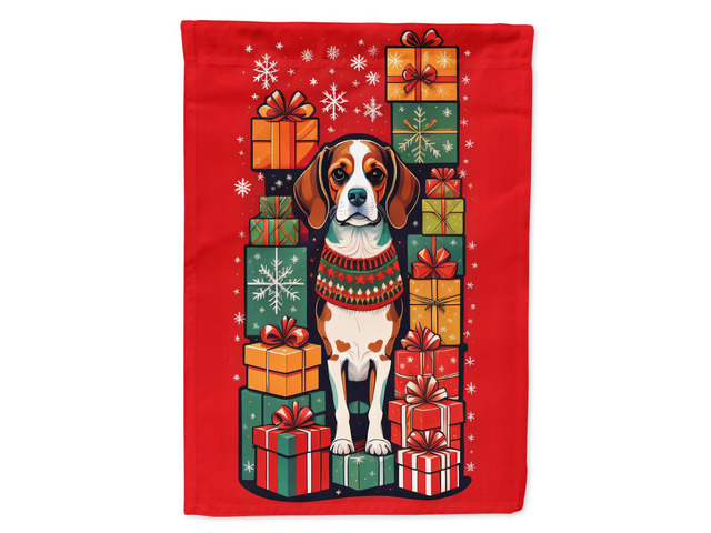 Caroline's Treasures DAC3037GF Beagle Holiday Christmas Garden Flag Mailbox Flag Decorative Yard Flag Banner Outside Patio Artwork Yard Flower...