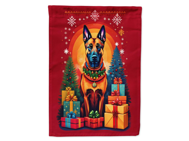 Caroline's Treasures DAC3039GF Belgian Malinois Holiday Christmas Garden Flag Mailbox Flag Decorative Yard Flag Banner Outside Patio Artwork Yard...