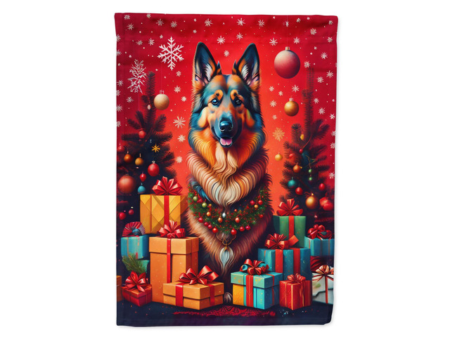 Caroline's Treasures DAC3041CHF Belgian Tervuren Holiday Christmas House Flag Large Porch Sleeve Pole Decorative Outside Yard Banner Artwork Wall...