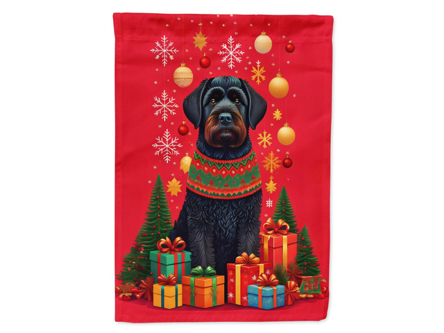 Caroline's Treasures DAC3046GF Black Russian Terrier Holiday Christmas Garden Flag Mailbox Flag Decorative Yard Flag Banner Outside Patio Artwork...