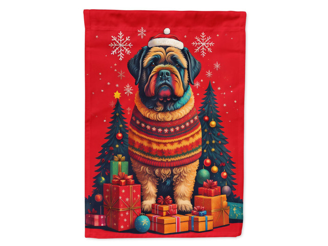 Caroline's Treasures DAC3052CHF Bouvier des Flandres Holiday Christmas House Flag Large Porch Sleeve Pole Decorative Outside Yard Banner Artwork...
