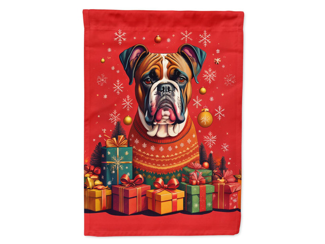 Caroline's Treasures DAC3055GF Fawn Boxer Holiday Christmas Garden Flag Mailbox Flag Decorative Yard Flag Banner Outside Patio Artwork Yard Flower...