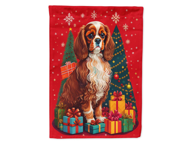 Caroline's Treasures DAC3066GF Cavalier Spaniel Holiday Christmas Garden Flag Mailbox Flag Decorative Yard Flag Banner Outside Patio Artwork Yard...