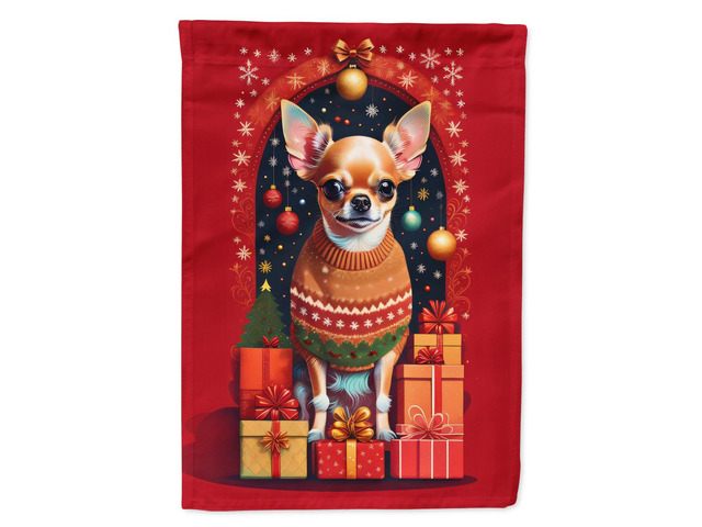 Caroline's Treasures DAC3068GF Chihuahua Holiday Christmas Garden Flag Mailbox Flag Decorative Yard Flag Banner Outside Patio Artwork Yard Flower...
