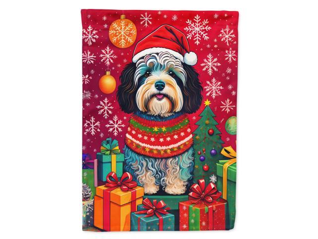 Caroline's Treasures DAC3105GF Havanese Holiday Christmas Garden Flag Mailbox Flag Decorative Yard Flag Banner Outside Patio Artwork Yard Flower...
