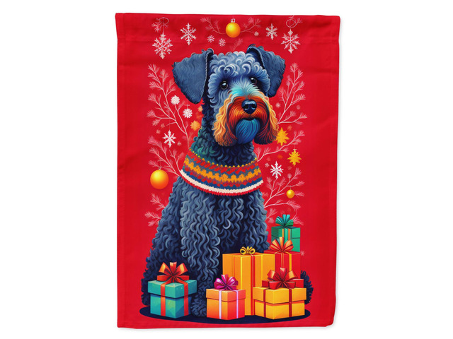 Caroline's Treasures DAC3114GF Kerry Blue Terrier Holiday Christmas Garden Flag Mailbox Flag Decorative Yard Flag Banner Outside Patio Artwork Yard...