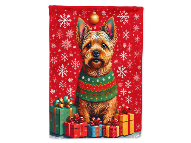 Caroline's Treasures DAC3130GF Norwich Terrier Holiday Christmas Garden Flag Mailbox Flag Decorative Yard Flag Banner Outside Patio Artwork Yard...