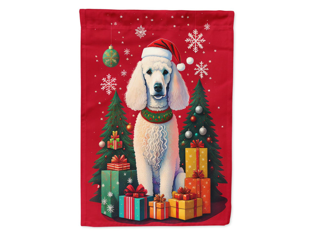 Caroline's Treasures DAC3143GF Poodle Holiday Christmas Garden Flag Mailbox Flag Decorative Yard Flag Banner Outside Patio Artwork Yard Flower...