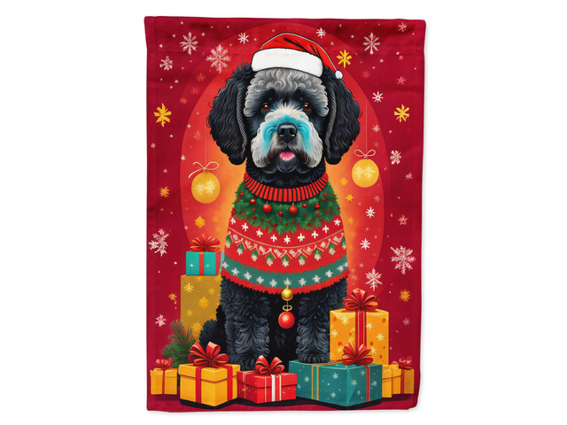 Caroline's Treasures DAC3145GF Portuguese Water Dog Holiday Christmas Garden Flag Mailbox Flag Decorative Yard Flag Banner Outside Patio Artwork...