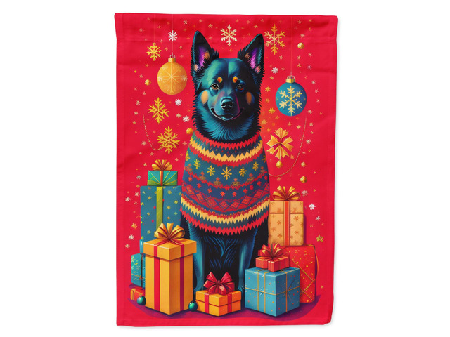 Caroline's Treasures DAC3154GF Schipperke Holiday Christmas Garden Flag Mailbox Flag Decorative Yard Flag Banner Outside Patio Artwork Yard Flower...
