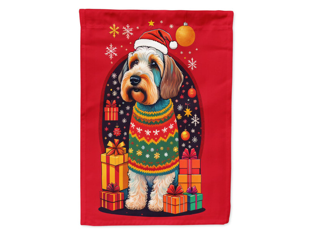 Caroline's Treasures DAC3158GF Sealyham Terrier Holiday Christmas Garden Flag Mailbox Flag Decorative Yard Flag Banner Outside Patio Artwork Yard...
