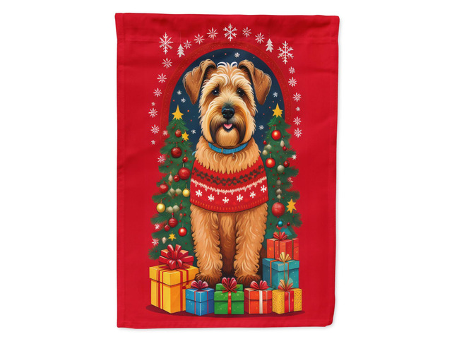Caroline's Treasures DAC3165GF Wheaten Terrier Holiday Christmas Garden Flag Mailbox Flag Decorative Yard Flag Banner Outside Patio Artwork Yard...