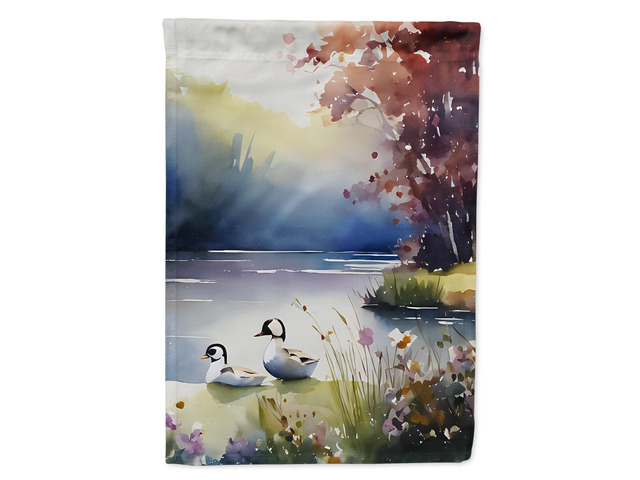 Caroline's Treasures Bufflehead House Flag Large Porch Sleeve Pole Decorative Outside Yard Banner Artwork Wall Hanging, Polyester, House Size,...