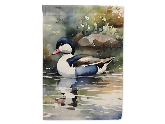 Caroline's Treasures Bufflehead House Flag Large Porch Sleeve Pole Decorative Outside Yard Banner Artwork Wall Hanging, Polyester, House Size,...