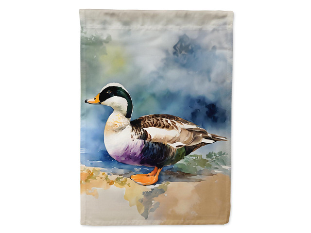 Caroline's Treasures Common Eider Duck Garden Flag Mailbox Flag Decorative Yard Flag Banner Outside Patio Artwork Yard Flower Beds, Garden Size,...