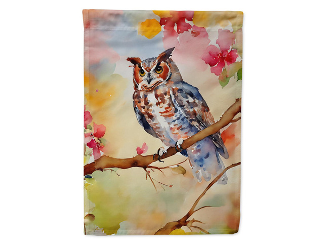 Caroline's Treasures Eastern Screech Owl Garden Flag Mailbox Flag Decorative Yard Flag Banner Outside Patio Artwork Yard Flower Beds, Garden Size,...