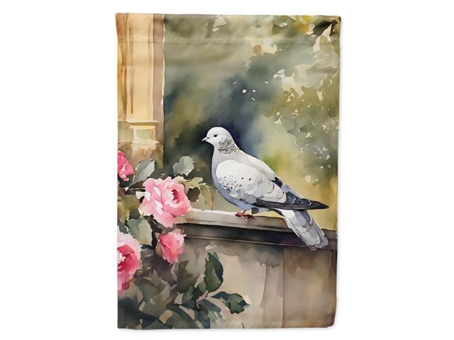 Caroline's Treasures Pigeon Garden Flag Mailbox Flag Decorative Yard Flag Banner Outside Patio Artwork Yard Flower Beds, Garden Size, Multicolor