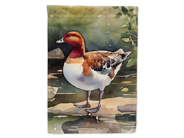 Caroline's Treasures Redhead Duck House Flag Large Porch Sleeve Pole Decorative Outside Yard Banner Artwork Wall Hanging, Polyester, House Size,...