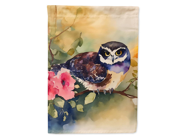 Caroline's Treasures Spectacled Owl House Flag Large Porch Sleeve Pole Decorative Outside Yard Banner Artwork Wall Hanging, Polyester, House Size,...