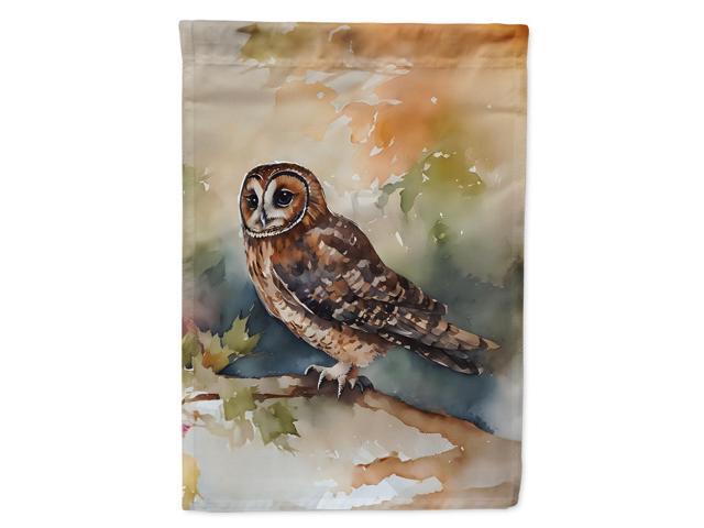 Caroline's Treasures Tawny Owl Garden Flag Mailbox Flag Decorative Yard Flag Banner Outside Patio Artwork Yard Flower Beds, Garden Size, Multicolor