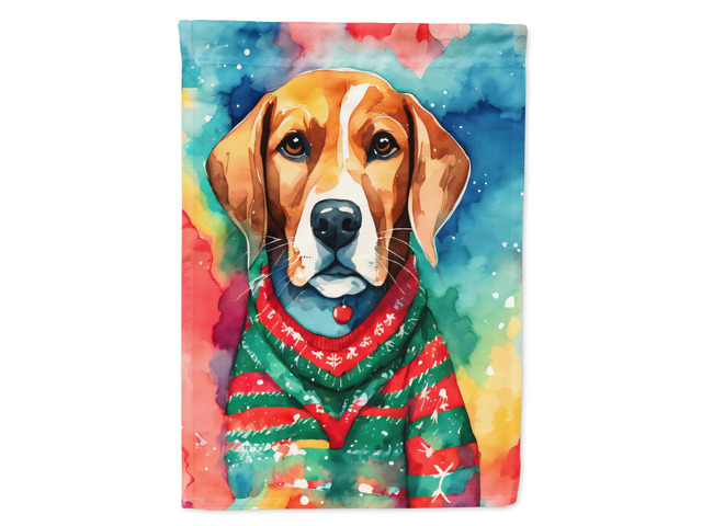 Caroline's Treasures DAC3350GF Beagle Christmas Garden Flag Mailbox Flag Decorative Yard Flag Banner Outside Patio Artwork Yard Flower Beds, Garden...