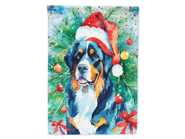 Caroline's Treasures DAC3362CHF Bernese Mountain Dog Christmas House Flag Large Porch Sleeve Pole Decorative Outside Yard Banner Artwork Wall...