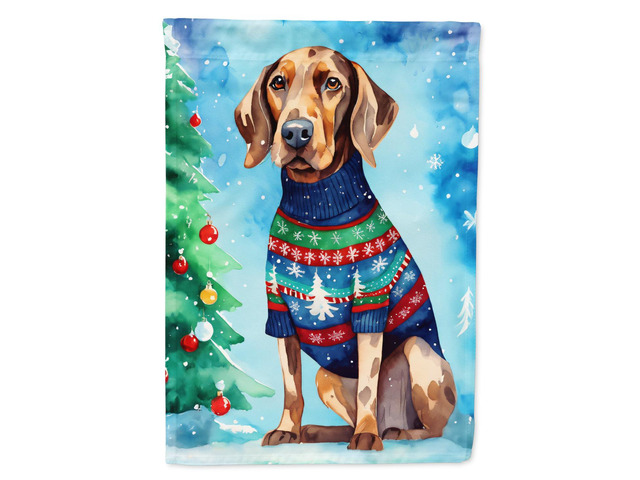 Caroline's Treasures DAC3375GF Coonhound Christmas Garden Flag Mailbox Flag Decorative Yard Flag Banner Outside Patio Artwork Yard Flower Beds,...