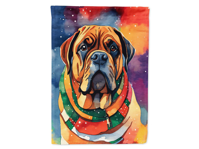 Caroline's Treasures DAC3399GF Bullmastiff Christmas Garden Flag Mailbox Flag Decorative Yard Flag Banner Outside Patio Artwork Yard Flower Beds,...