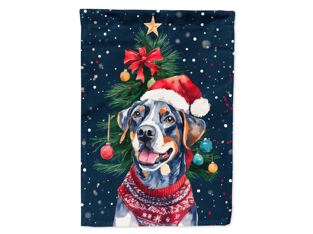 Caroline's Treasures DAC3410CHF Catahoula Christmas House Flag Large Porch Sleeve Pole Decorative Outside Yard Banner Artwork Wall Hanging,...