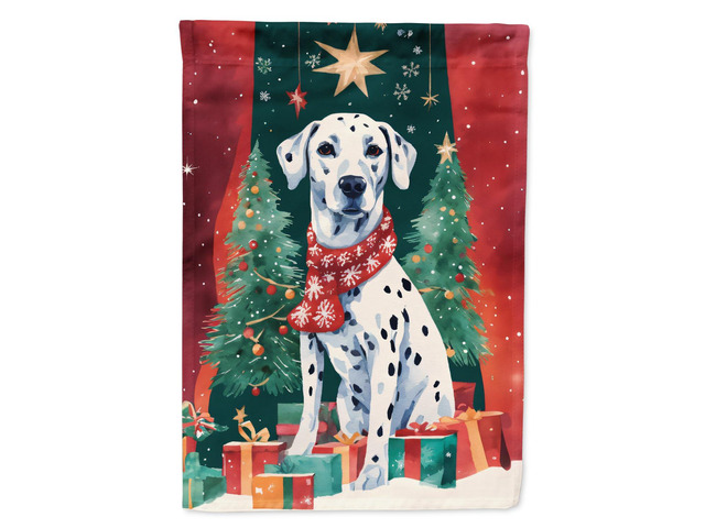 Caroline's Treasures DAC3437GF Dalmatian Christmas Garden Flag Mailbox Flag Decorative Yard Flag Banner Outside Patio Artwork Yard Flower Beds,...