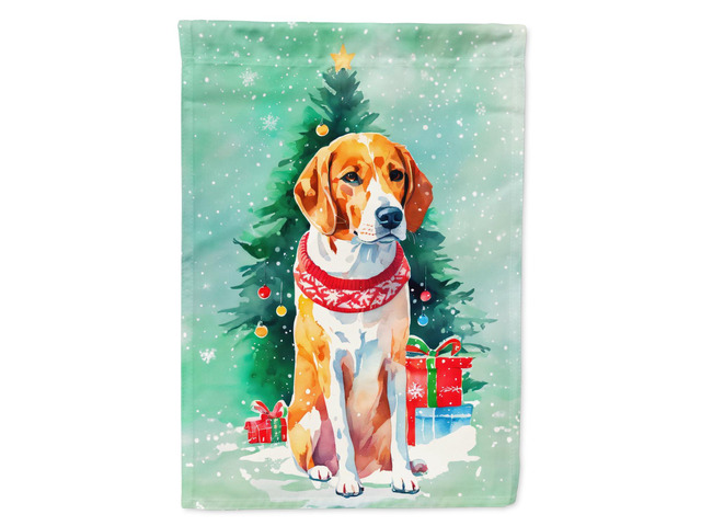 Caroline's Treasures DAC3453CHF English Foxhound Christmas House Flag Large Porch Sleeve Pole Decorative Outside Yard Banner Artwork Wall Hanging,...