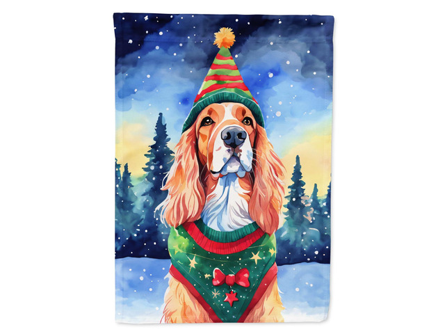 Caroline's Treasures DAC3455GF English Setter Christmas Garden Flag Mailbox Flag Decorative Yard Flag Banner Outside Patio Artwork Yard Flower...