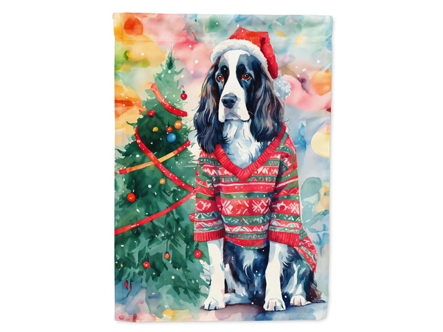 Caroline's Treasures DAC3457GF English Springer Spaniel Christmas Garden Flag Mailbox Flag Decorative Yard Flag Banner Outside Patio Artwork Yard...