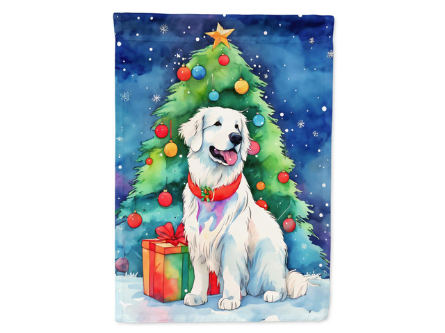Caroline's Treasures DAC3488CHF Great Pyrenees Christmas House Flag Large Porch Sleeve Pole Decorative Outside Yard Banner Artwork Wall Hanging,...