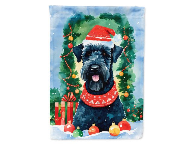 Caroline's Treasures DAC3493CHF Kerry Blue Terrier Christmas House Flag Large Porch Sleeve Pole Decorative Outside Yard Banner Artwork Wall...