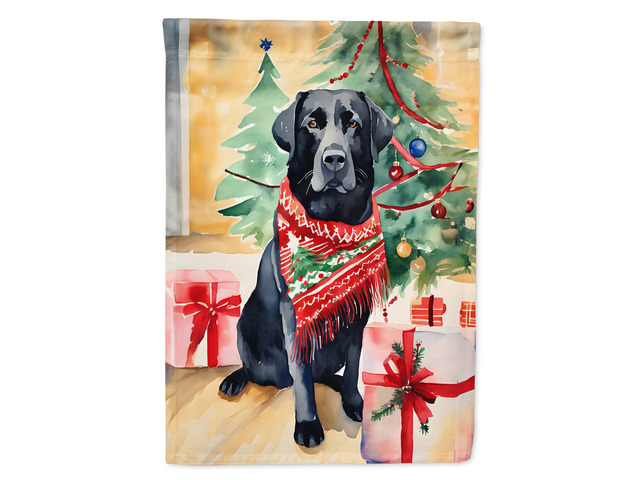 Caroline's Treasures DAC3500GF Black Labrador Retriever Christmas Garden Flag Mailbox Flag Decorative Yard Flag Banner Outside Patio Artwork Yard...