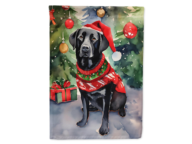 Caroline's Treasures DAC3501GF Black Labrador Retriever Christmas Garden Flag Mailbox Flag Decorative Yard Flag Banner Outside Patio Artwork Yard...